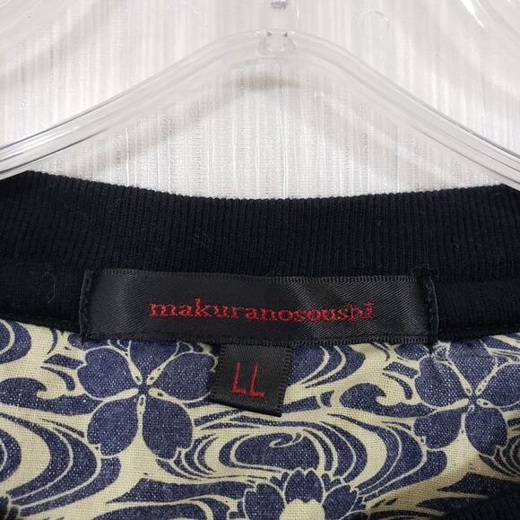 Makuranosoushi fireworks graphic short sleeve pocket front t-shirt Men's size L - Picture 2 of 8